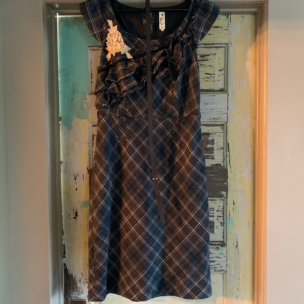 FLOREAT ANTHROPOLOGIE DRESS, knee length, size 8